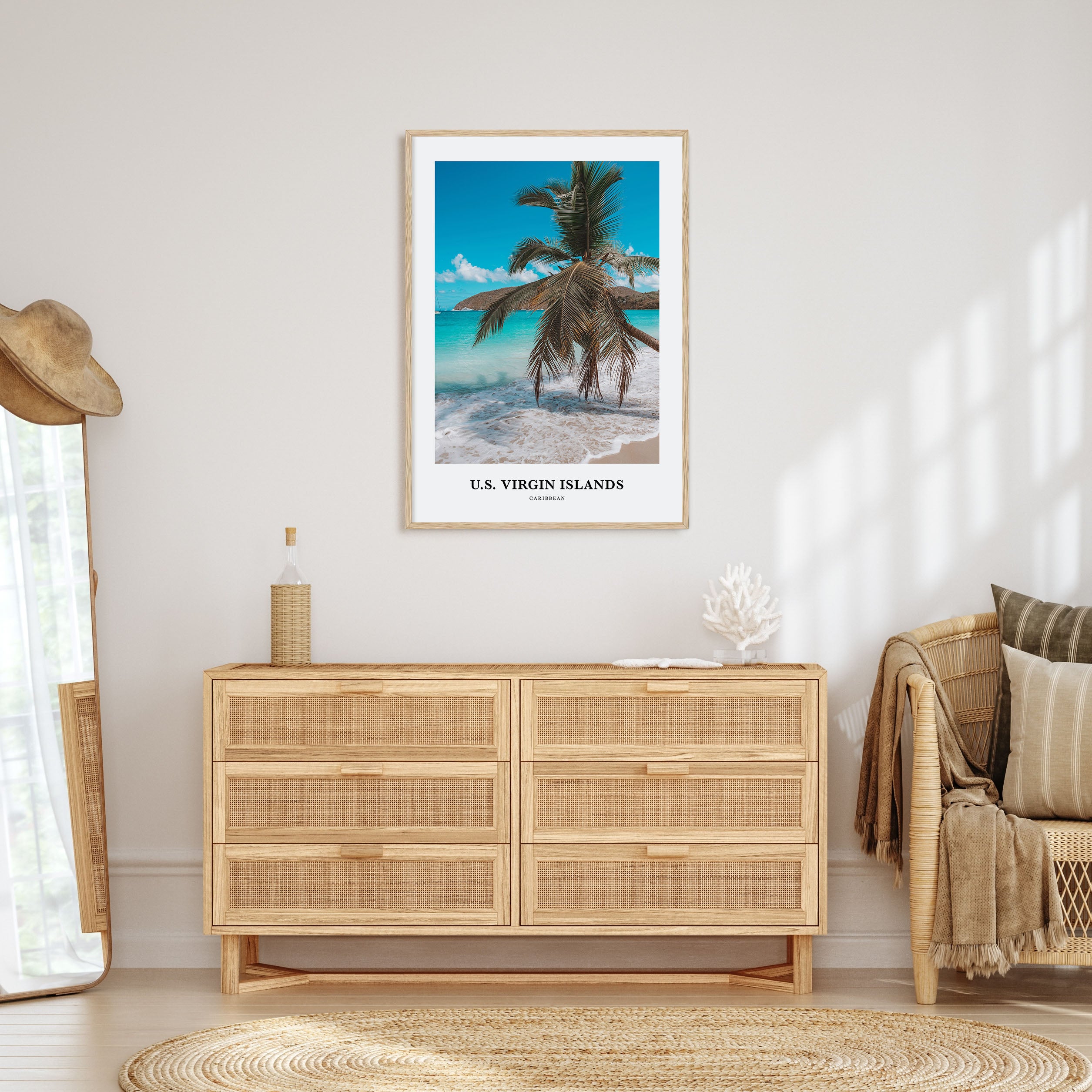 United States Virgin Islands Portrait Color Poster