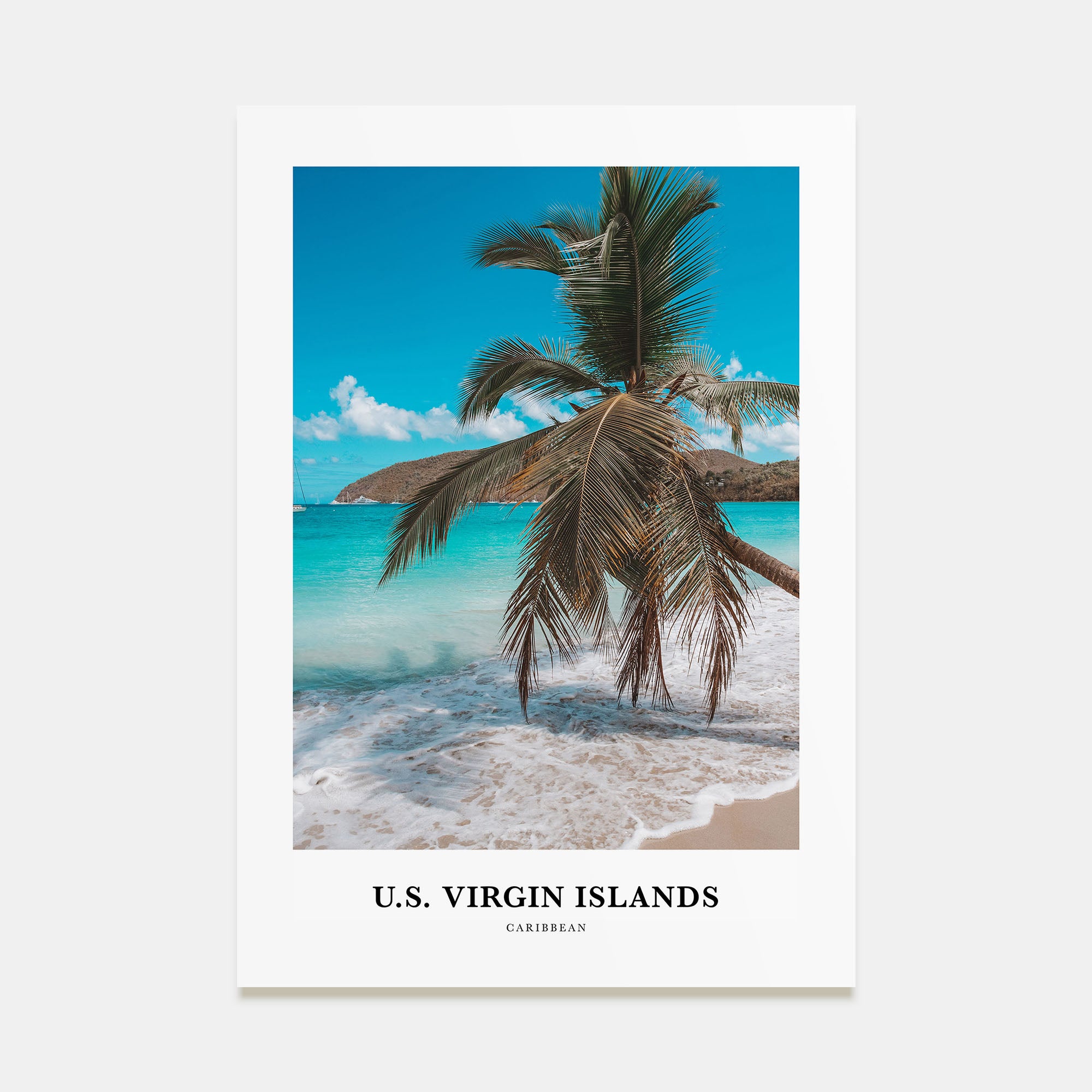 United States Virgin Islands Portrait Color Poster
