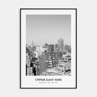 Upper East Side Portrait B&W Poster