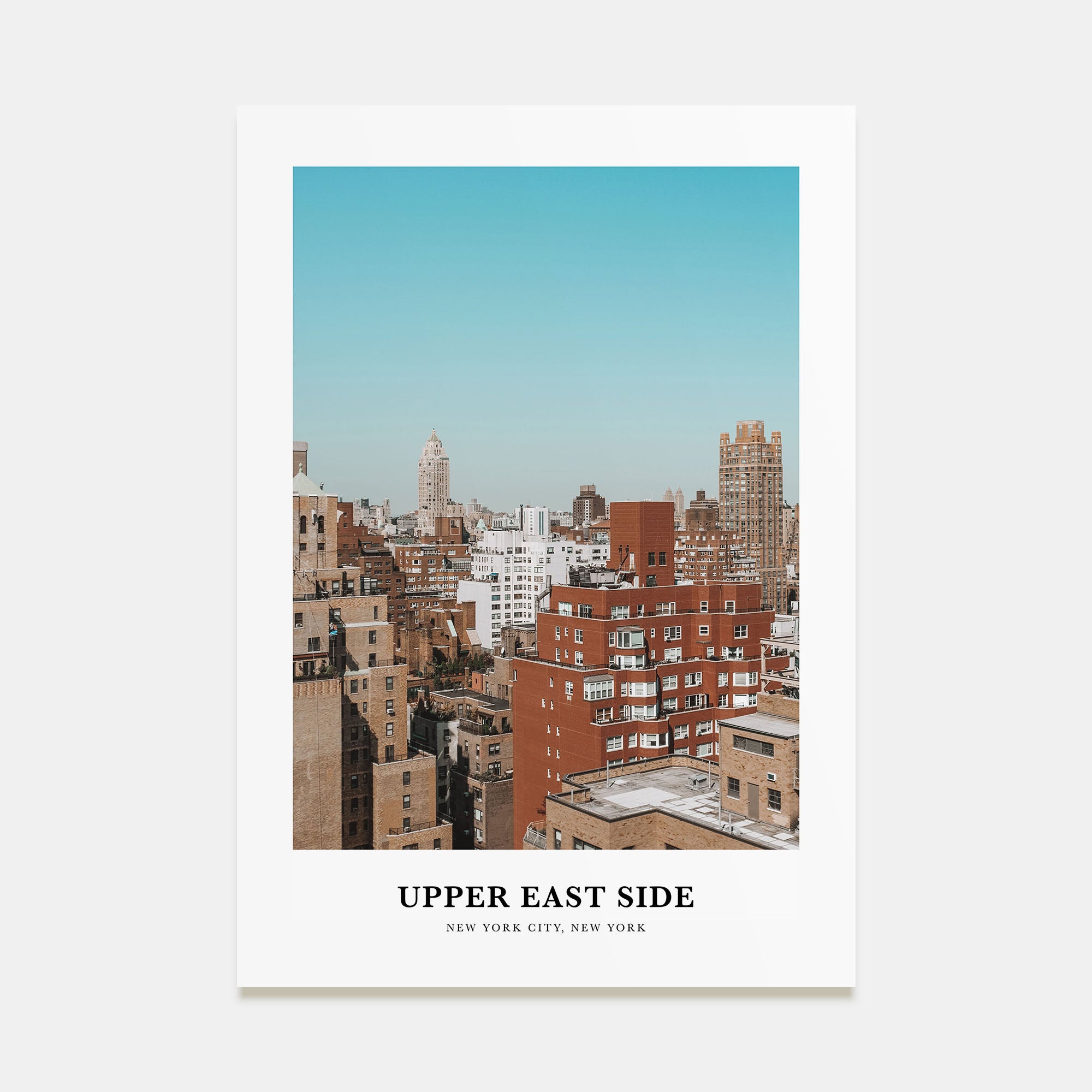 Upper East Side Portrait Color Poster