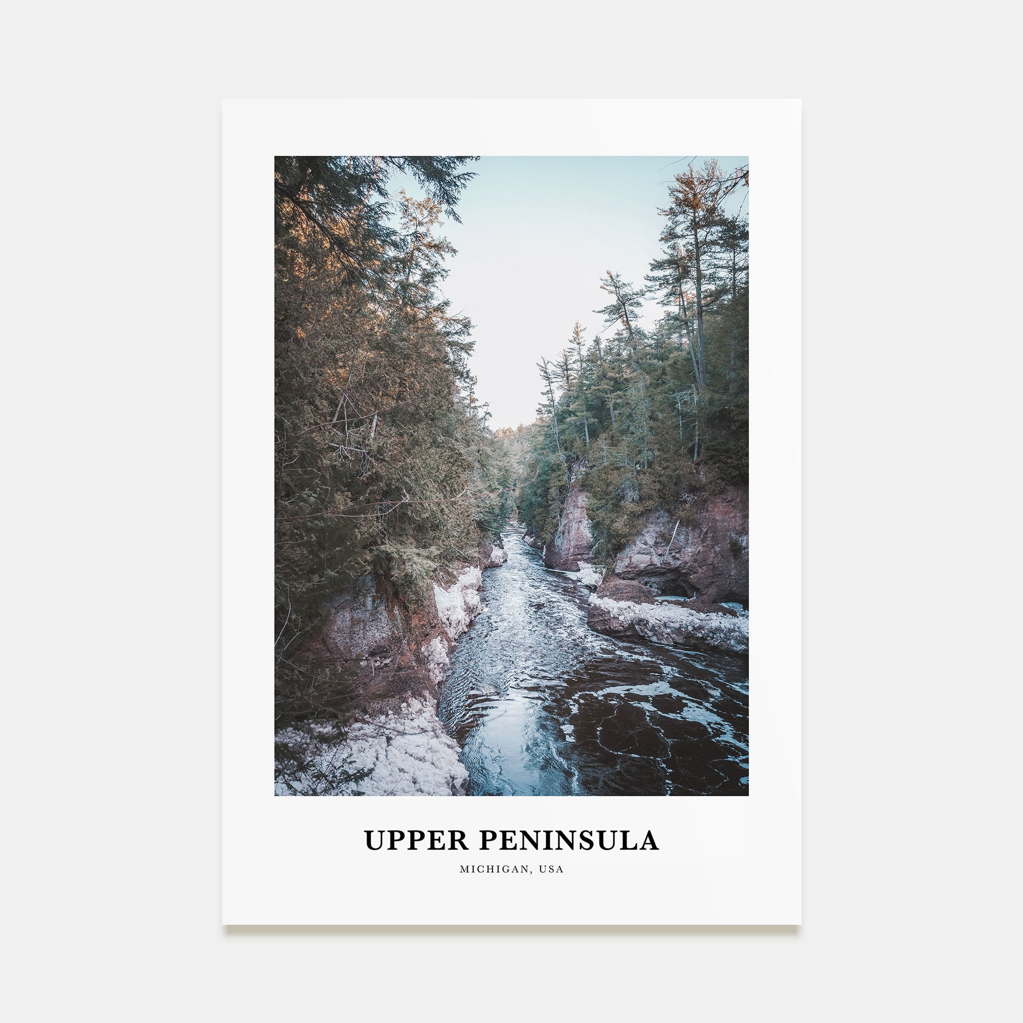 Upper Peninsula Portrait Color Poster