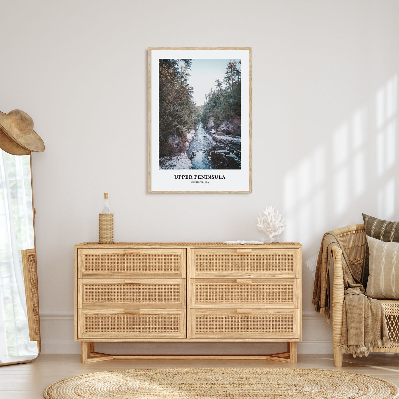 Upper Peninsula Portrait Color Poster