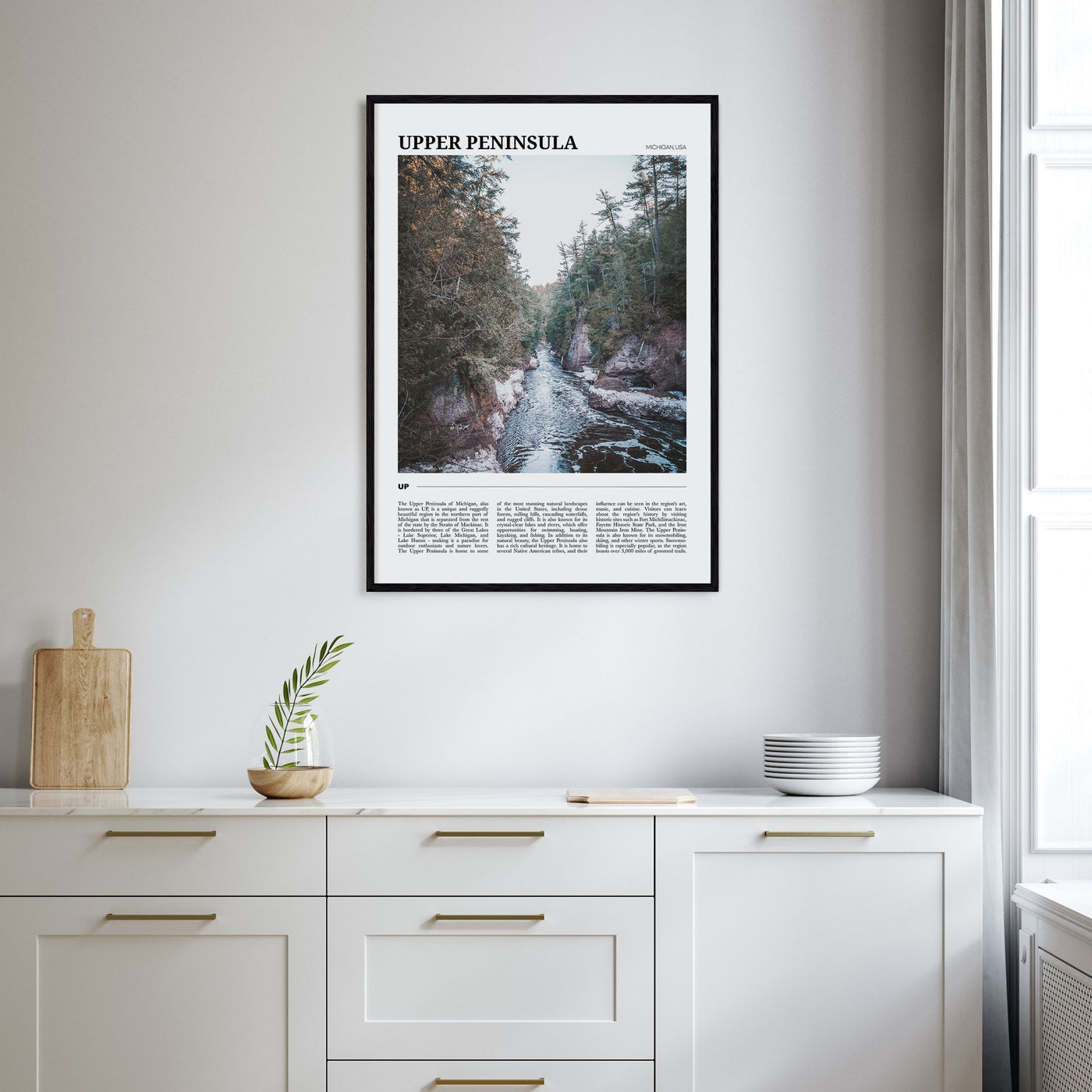 Upper Peninsula Travel Color Poster