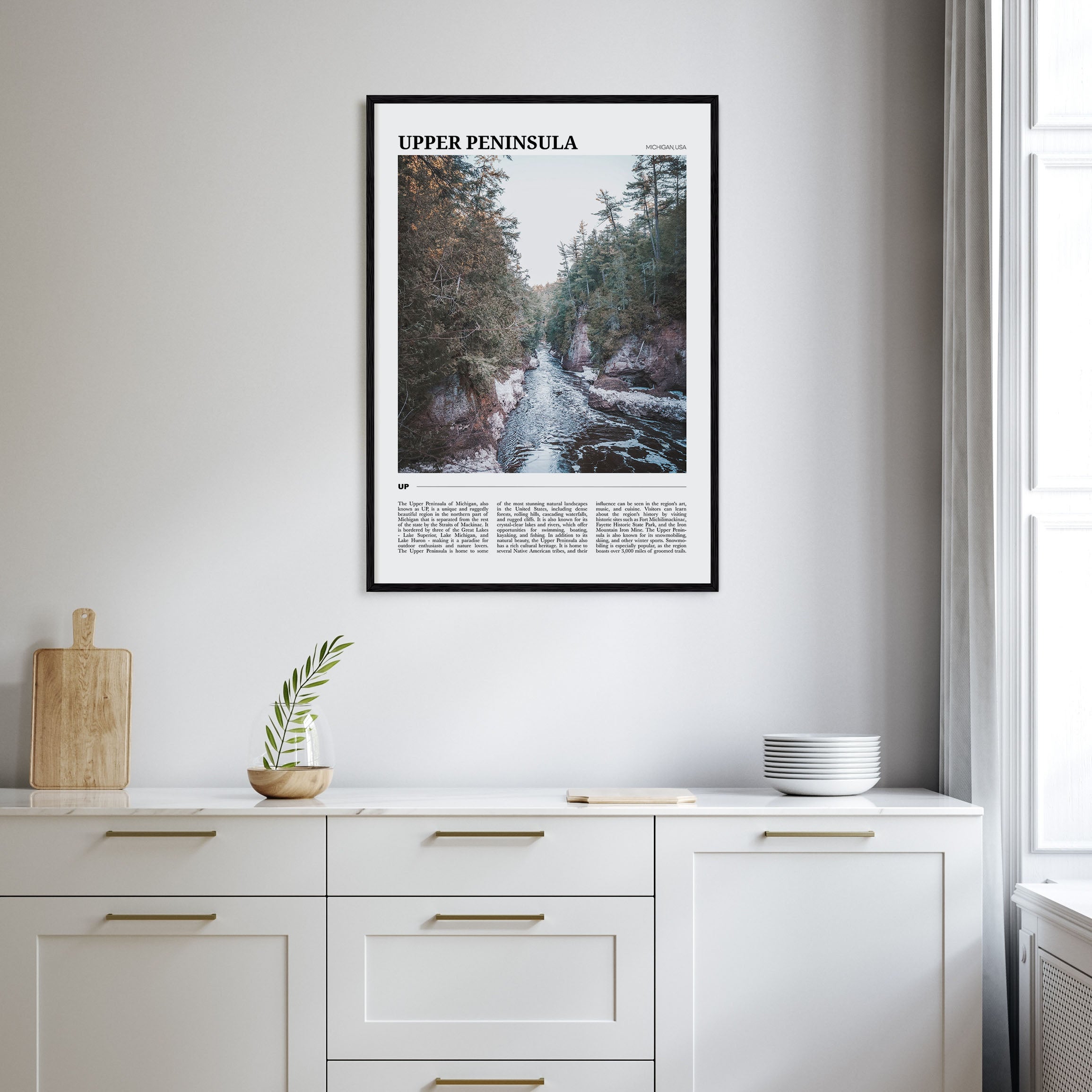 Upper Peninsula Travel Color Poster