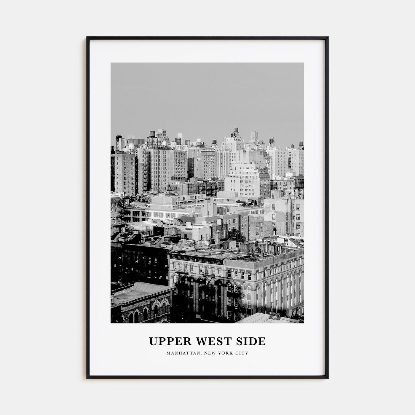 Upper West Side Portrait B&W Poster