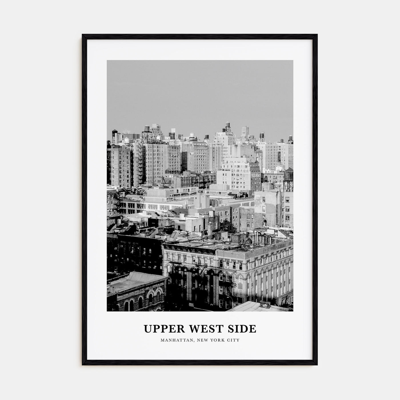 Upper West Side Portrait B&W Poster
