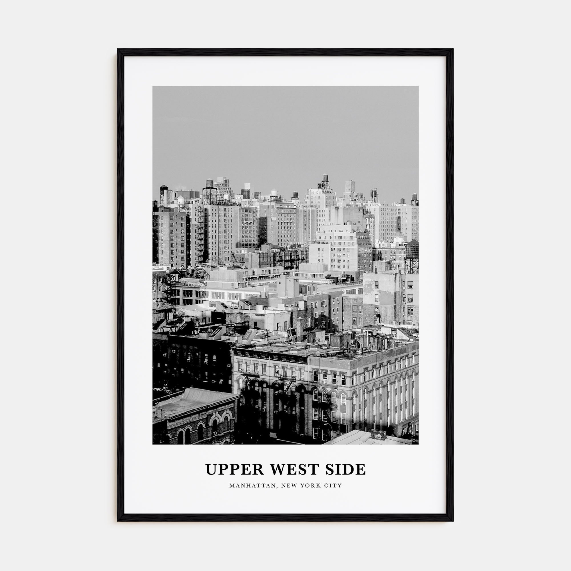 Upper West Side Portrait B&W Poster