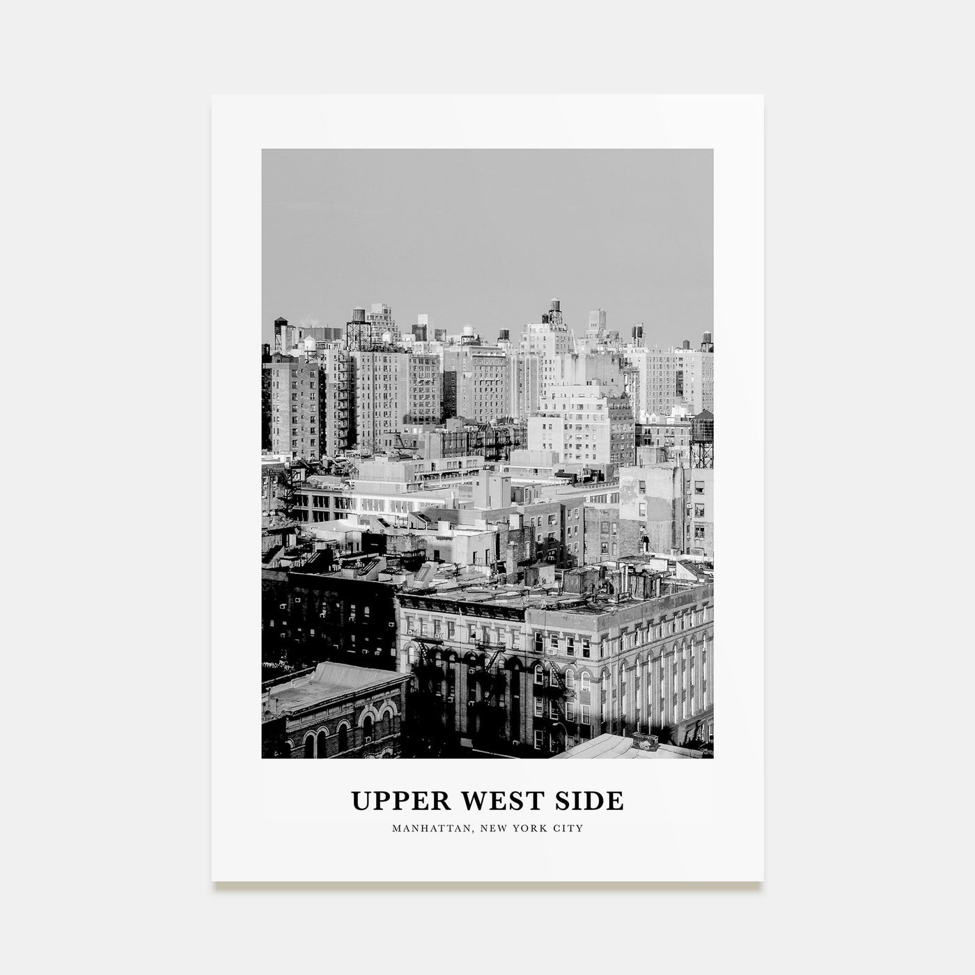 Upper West Side Portrait B&W Poster