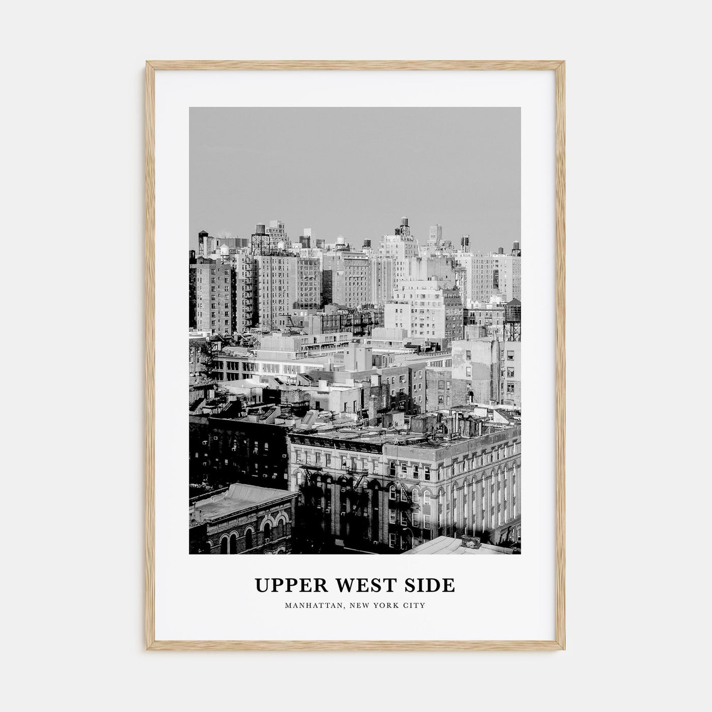 Upper West Side Portrait B&W Poster