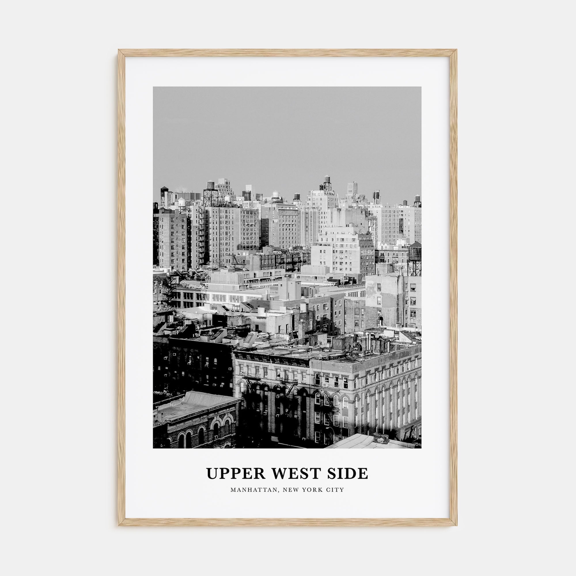 Upper West Side Portrait B&W Poster