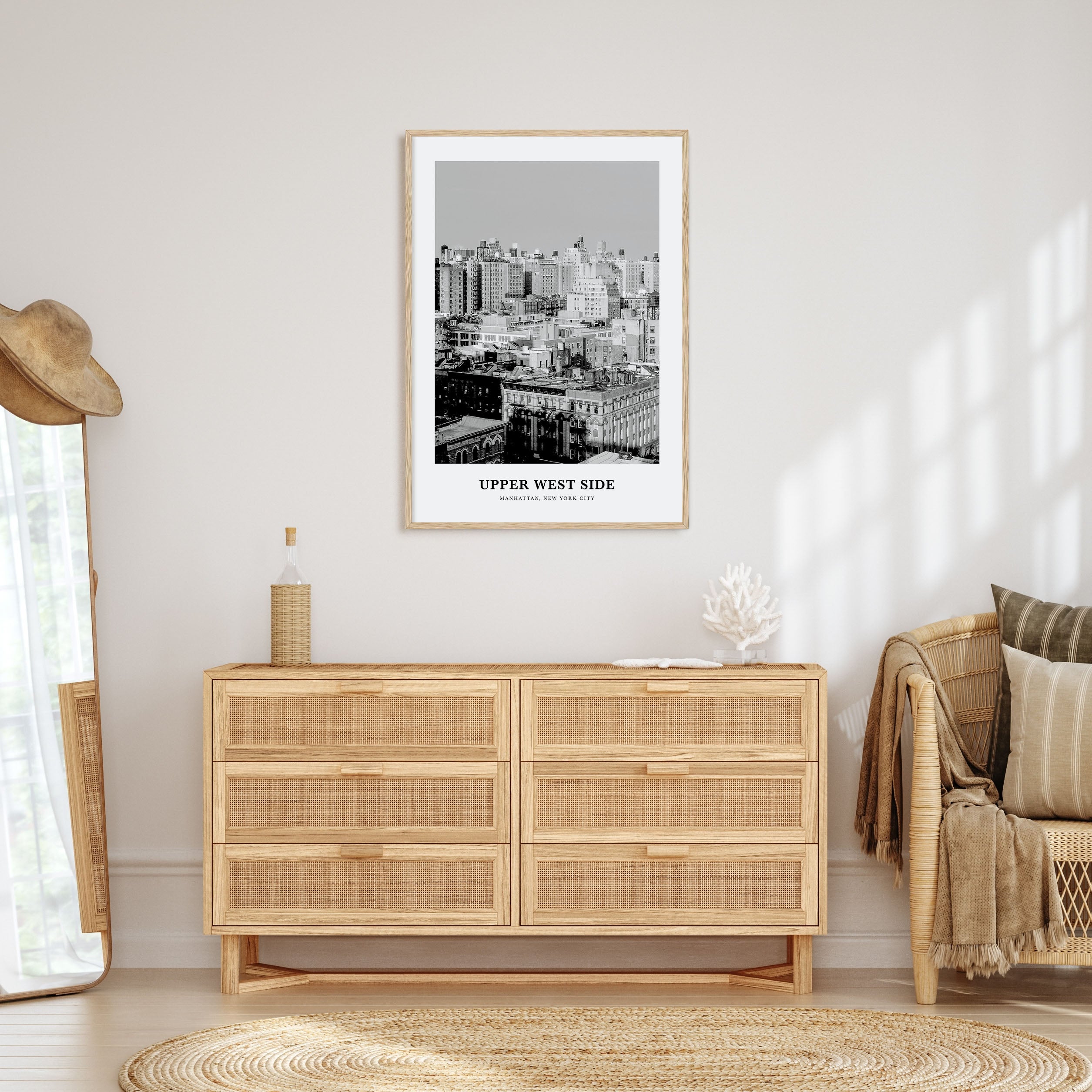 Upper West Side Portrait B&W Poster