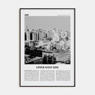 Upper West Side Travel B&W Poster