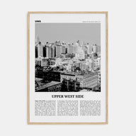 Upper West Side Travel B&W Poster