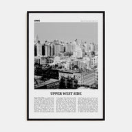 Upper West Side Travel B&W Poster