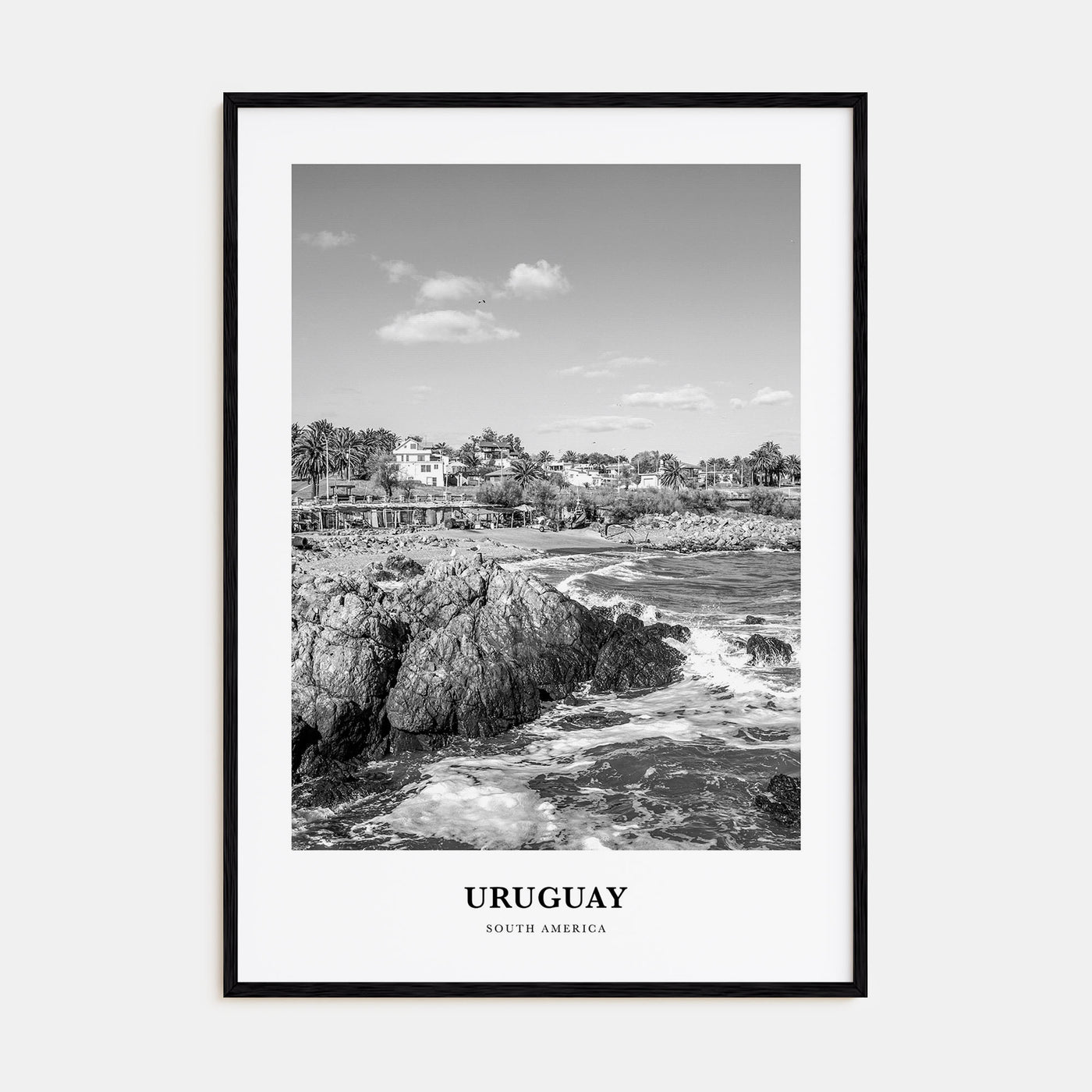 Uruguay Portrait B&W Poster