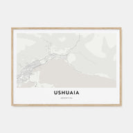 Ushuaia Map Landscape Poster