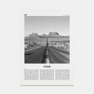 Utah Travel B&W No 1 Poster