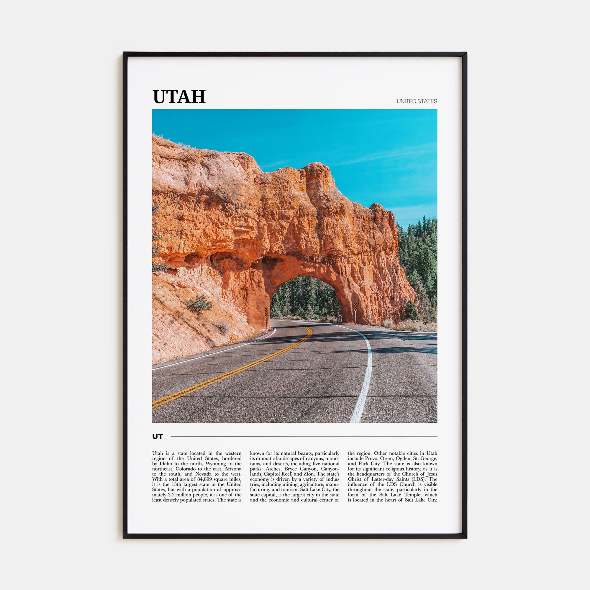 Utah Travel Color No 2 Poster