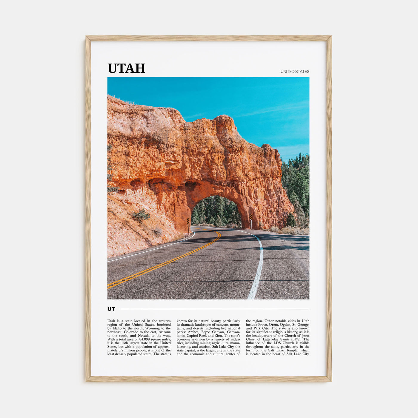 Utah Travel Color No 2 Poster