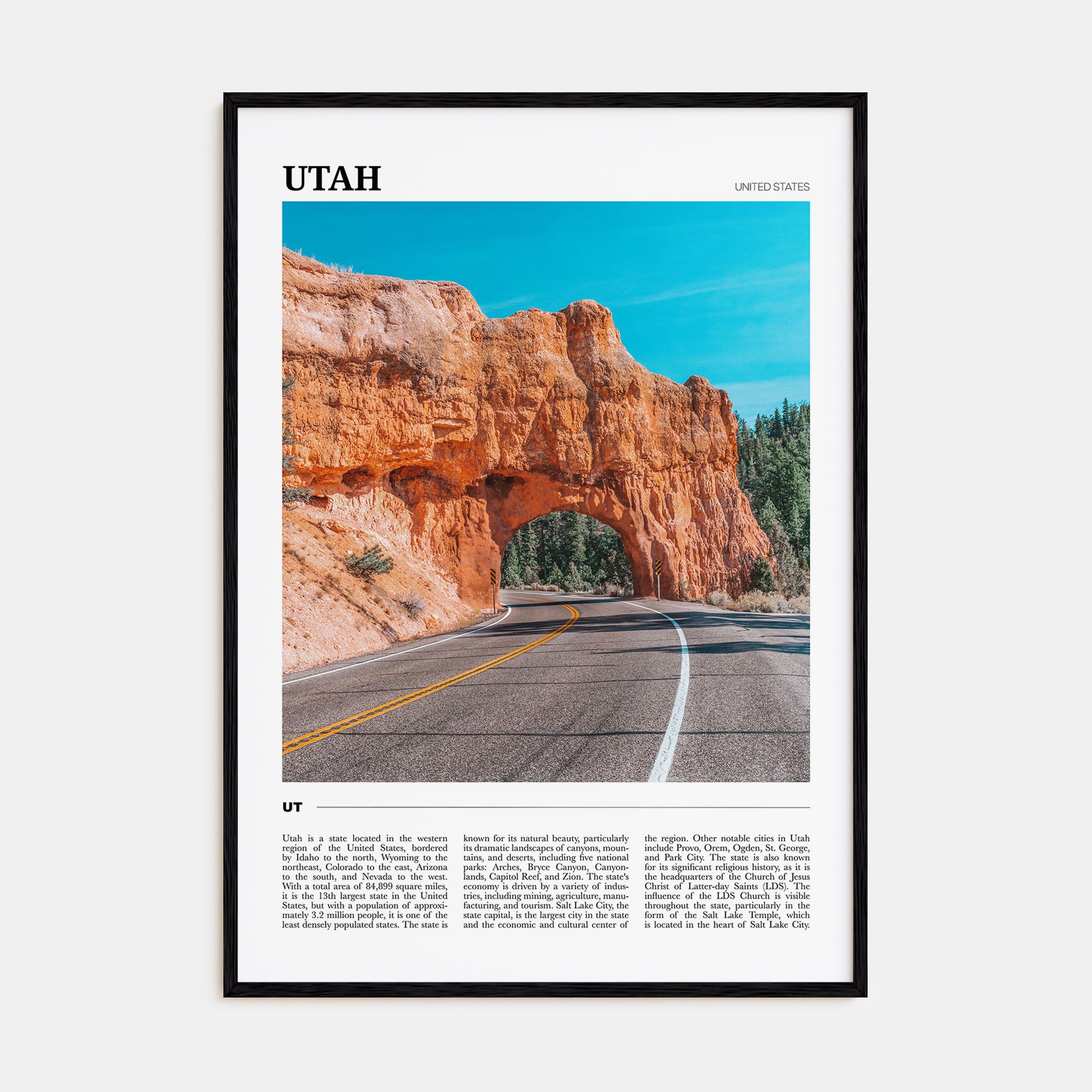 Utah Travel Color No 2 Poster