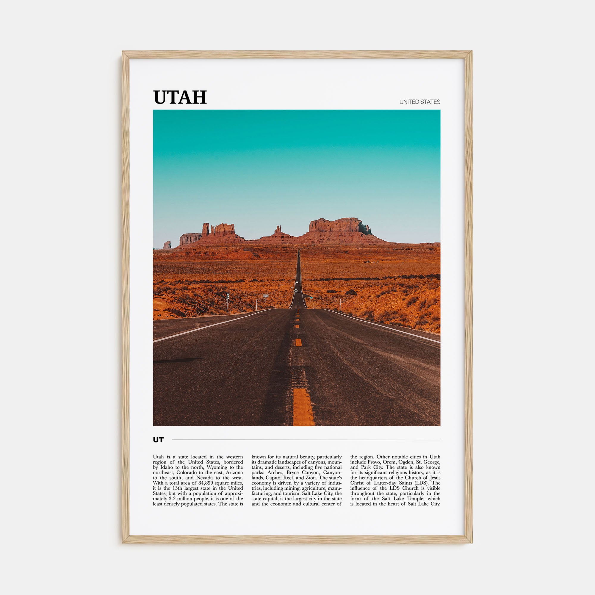 Utah Travel Color No 3 Poster