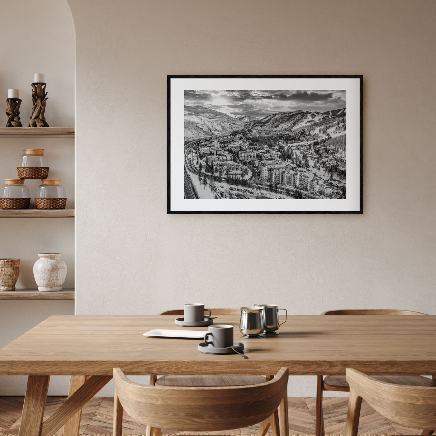 Vail Landscape B&W Poster