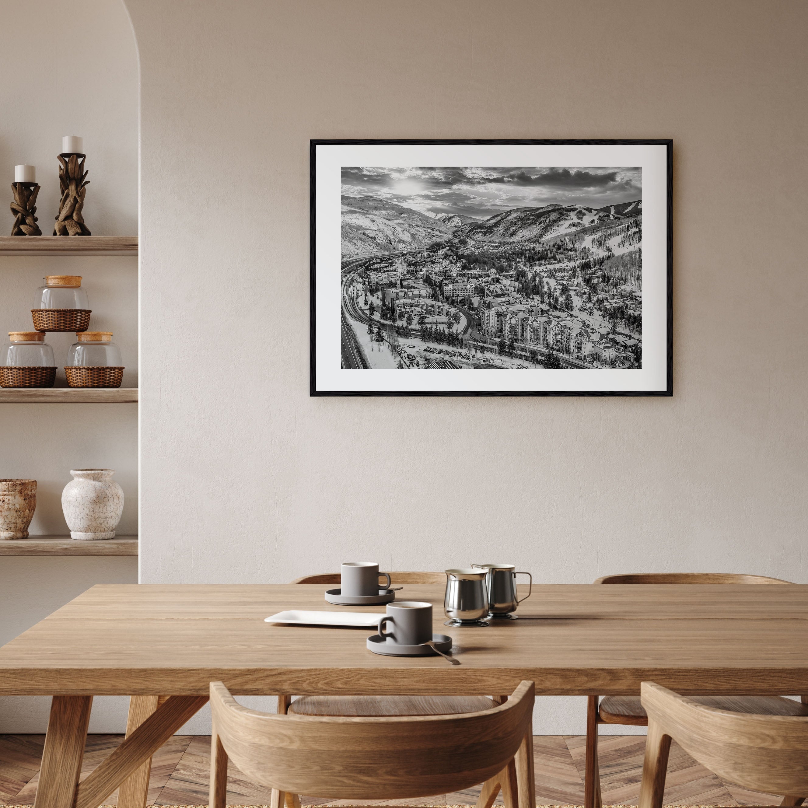 Vail Landscape B&W Poster