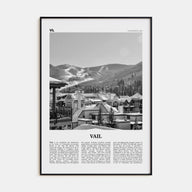 Vail Travel B&W Poster