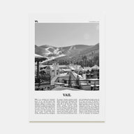 Vail Travel B&W Poster
