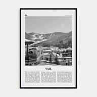 Vail Travel B&W Poster