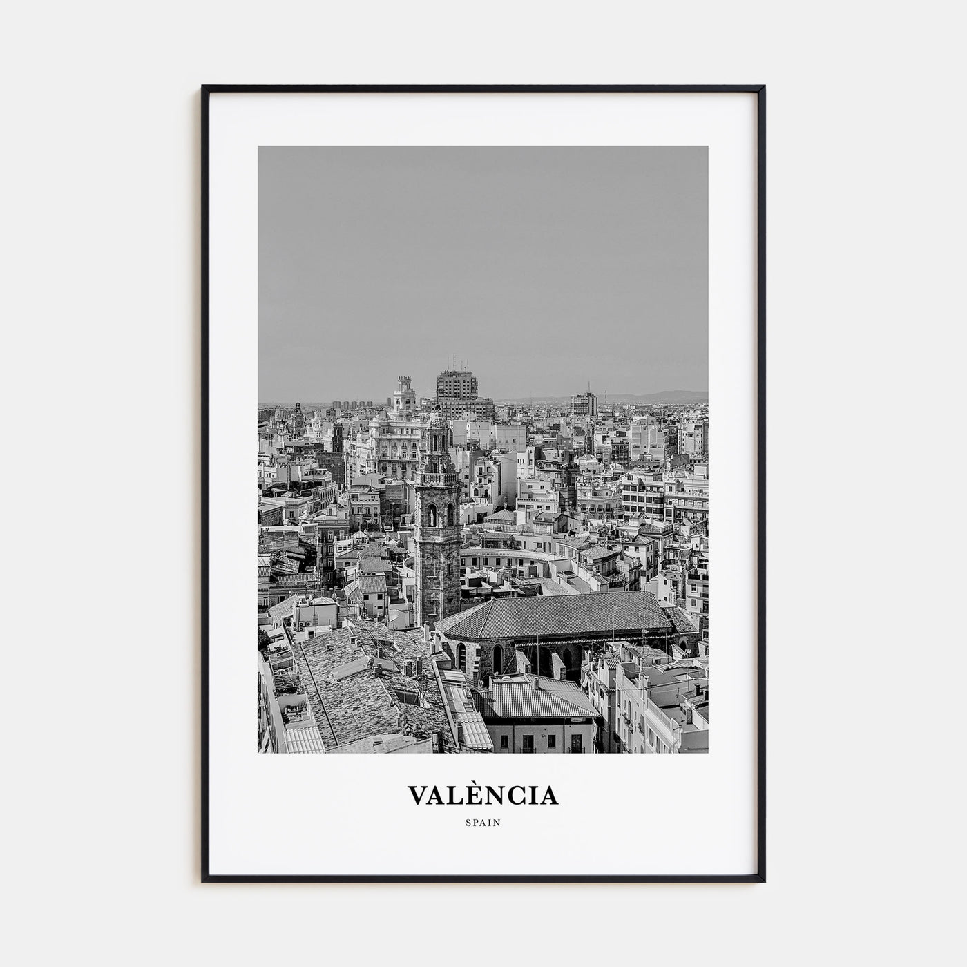 Valencia Portrait B&W No 1 Poster