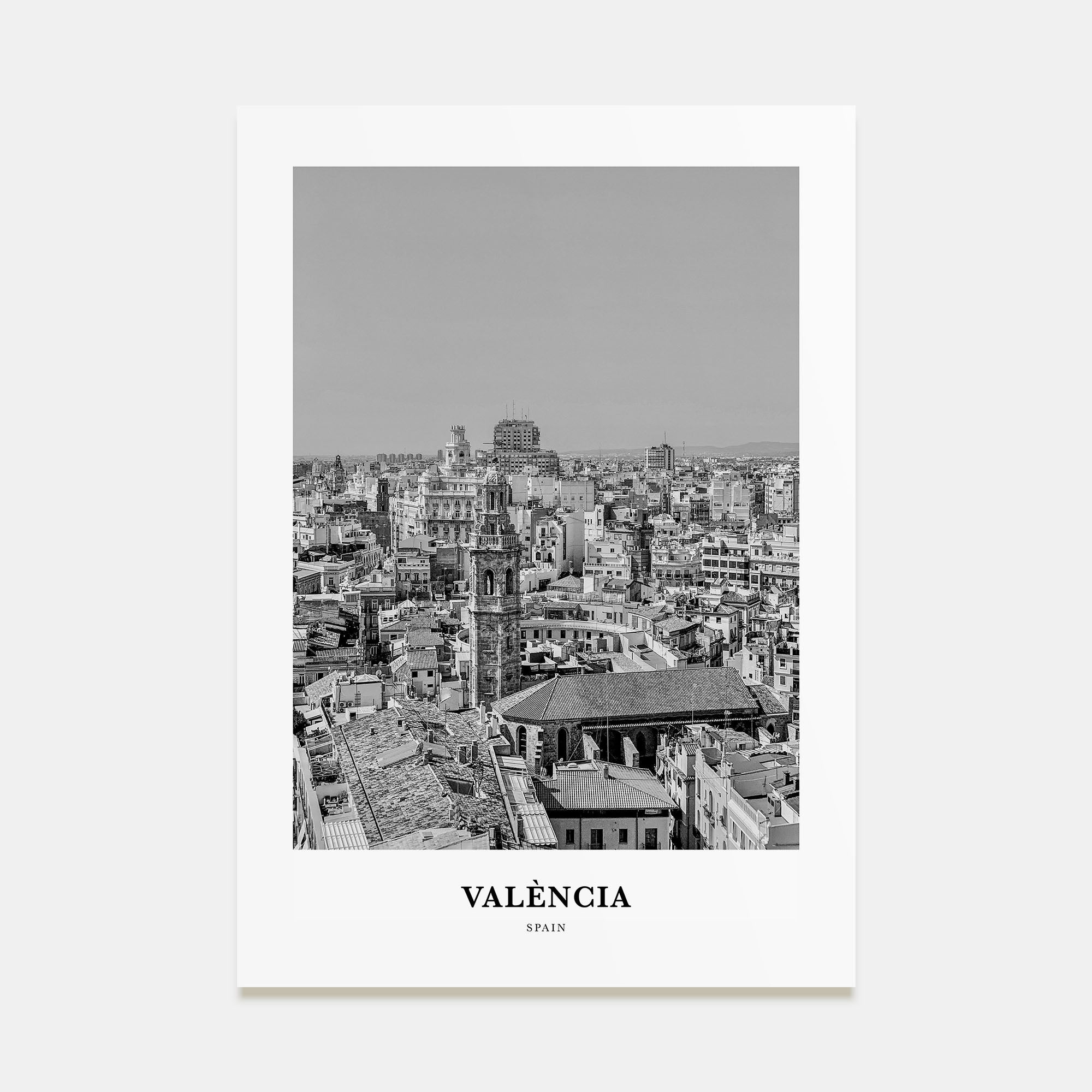 Valencia Portrait B&W No 1 Poster