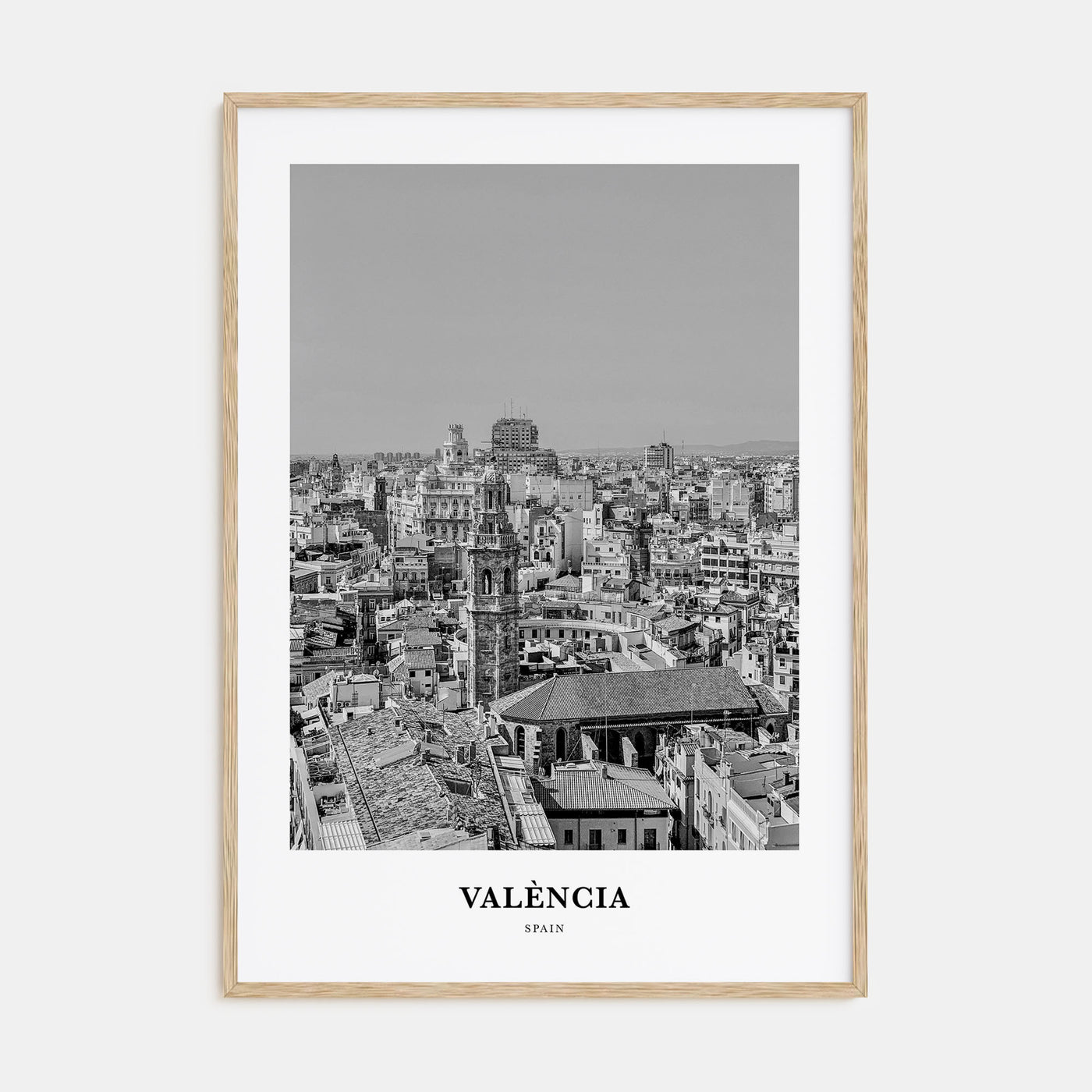 Valencia Portrait B&W No 1 Poster
