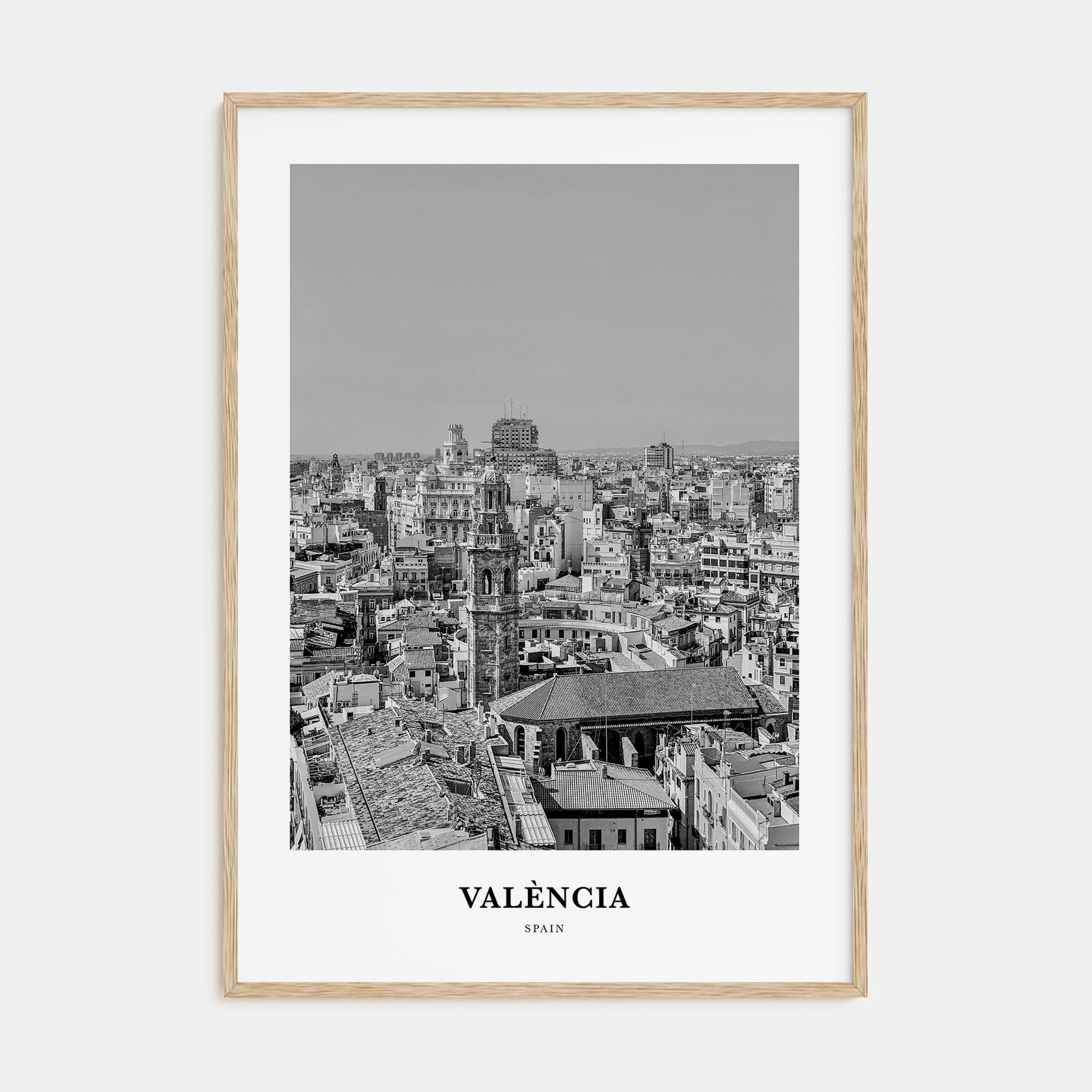 Valencia Portrait B&W No 1 Poster