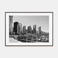 Vancouver, Canada Landscape B&W Poster