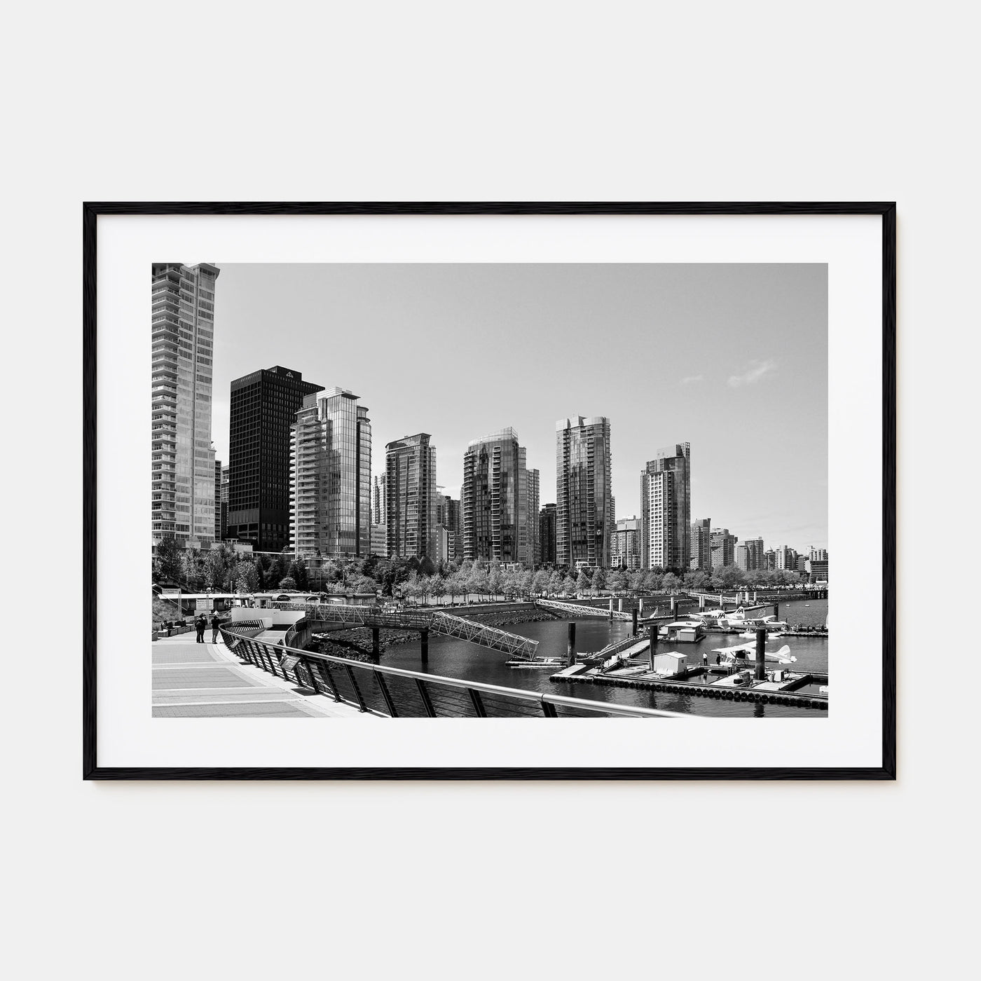 Vancouver, Canada Landscape B&W Poster