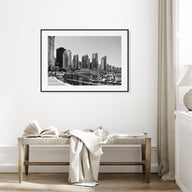 Vancouver, Canada Landscape B&W Poster