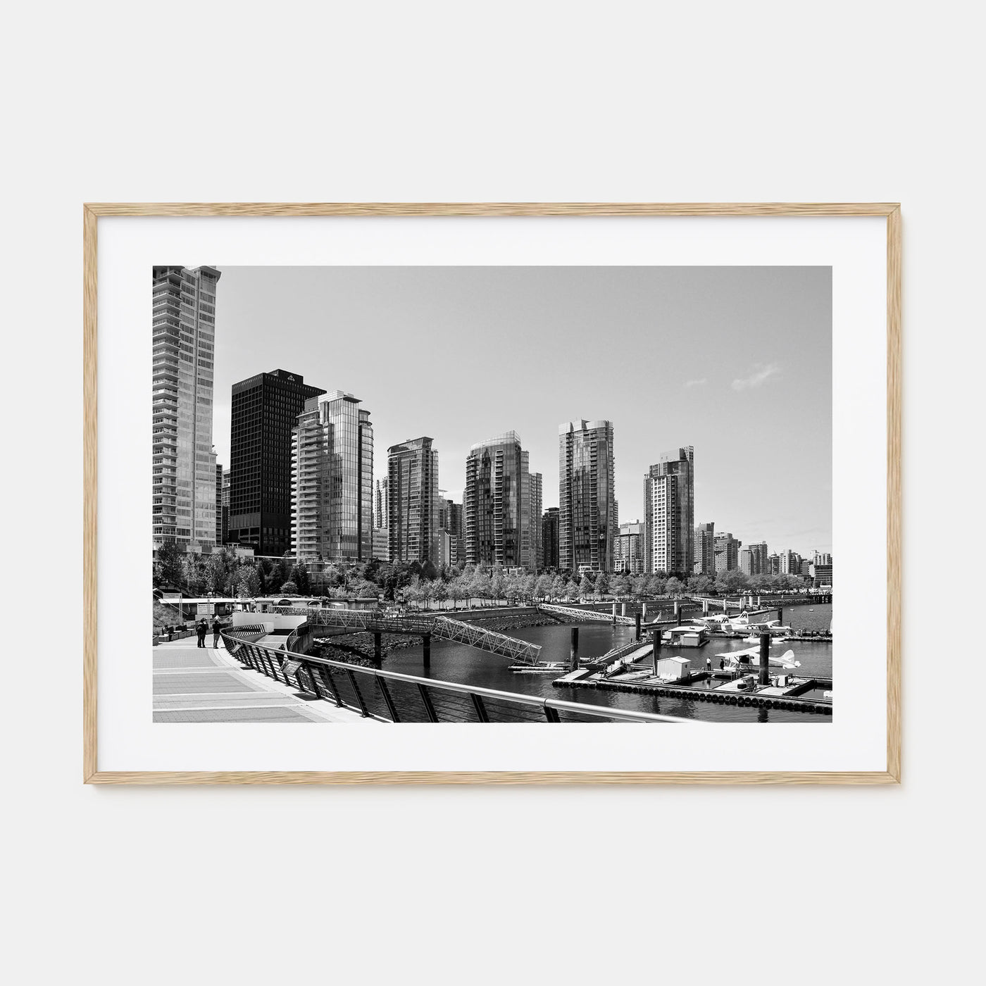 Vancouver, Canada Landscape B&W Poster