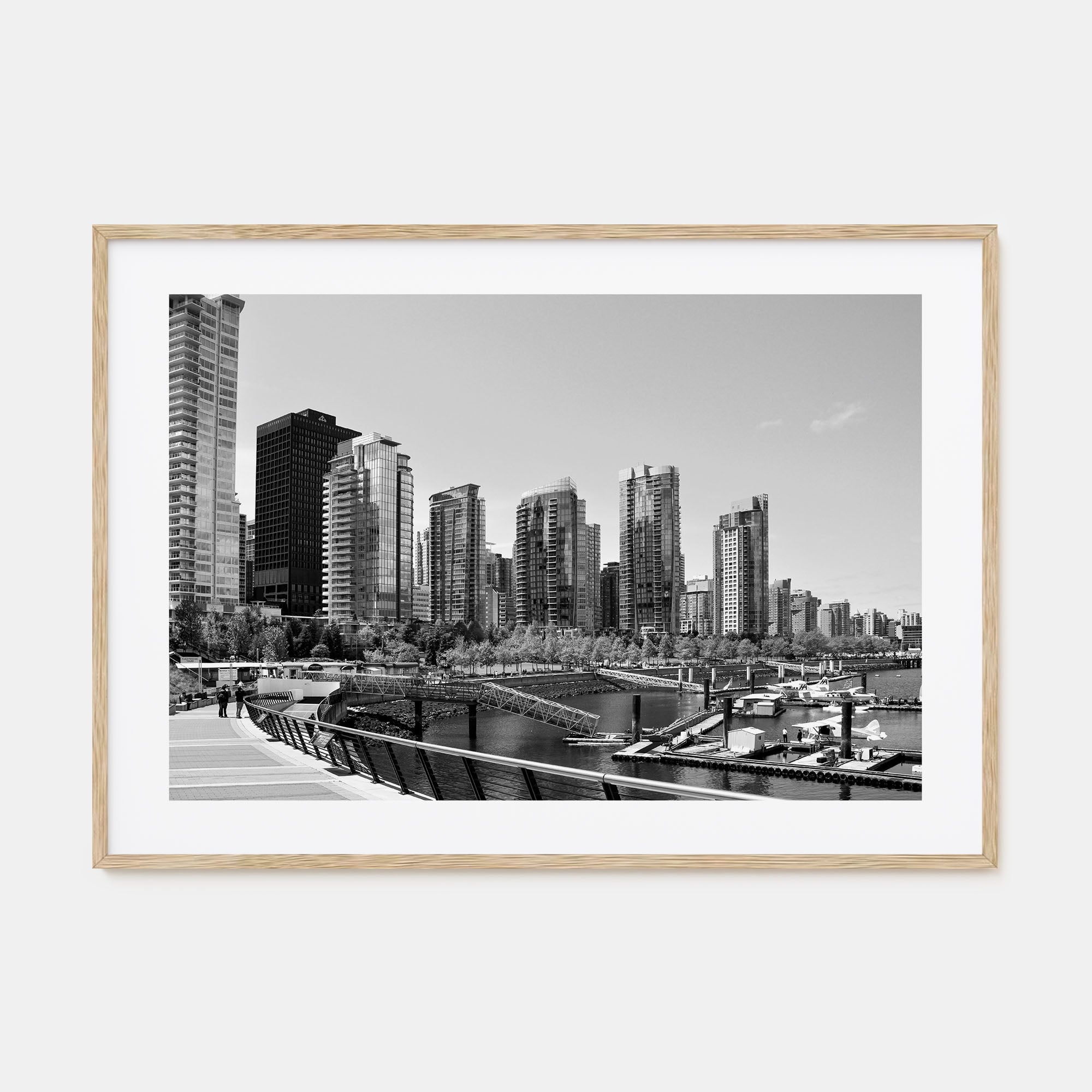 Vancouver, Canada Landscape B&W Poster