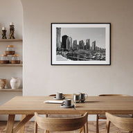 Vancouver, Canada Landscape B&W Poster