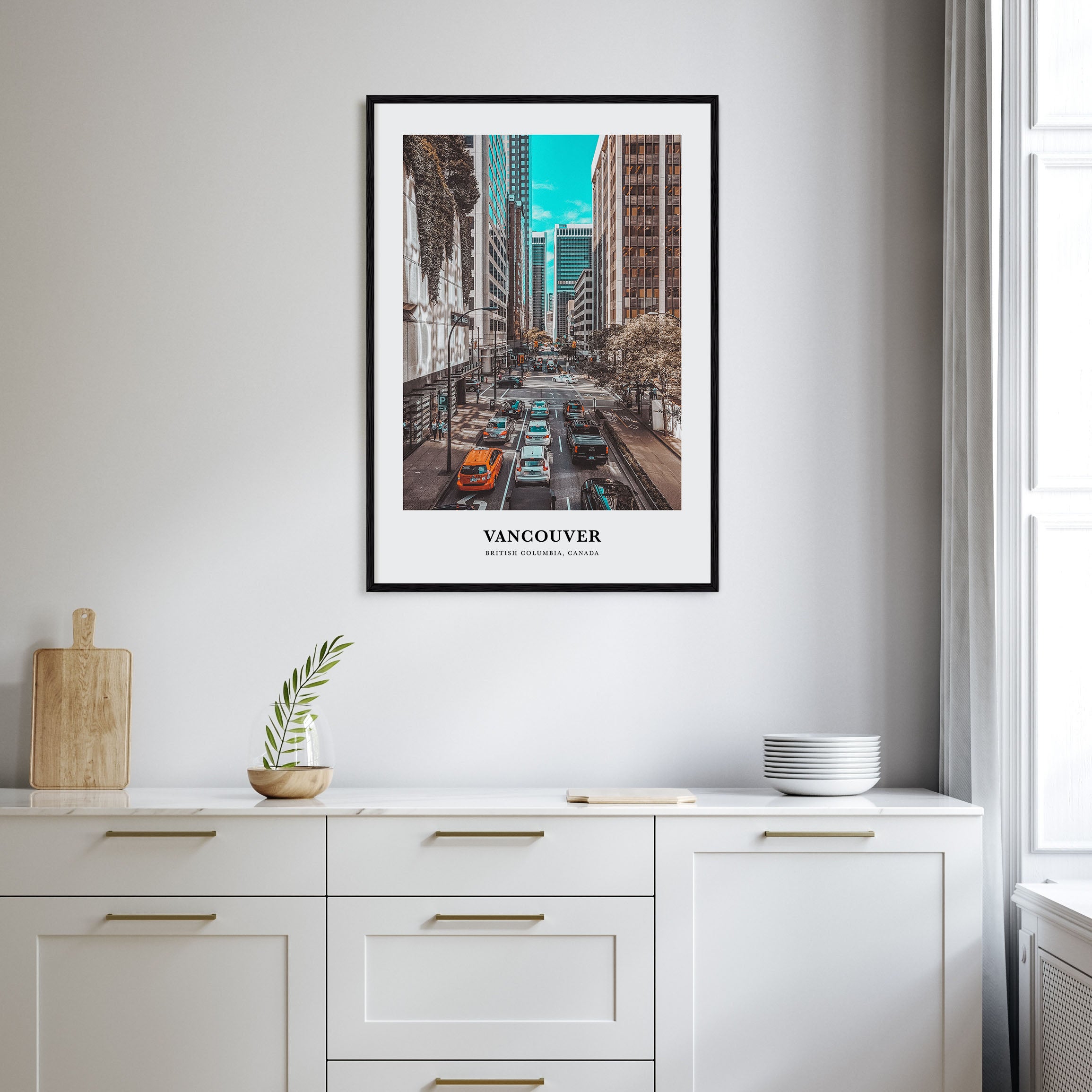 Vancouver, Canada Portrait Color No 2 Poster