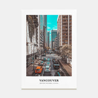 Vancouver, Canada Portrait Color No 2 Poster