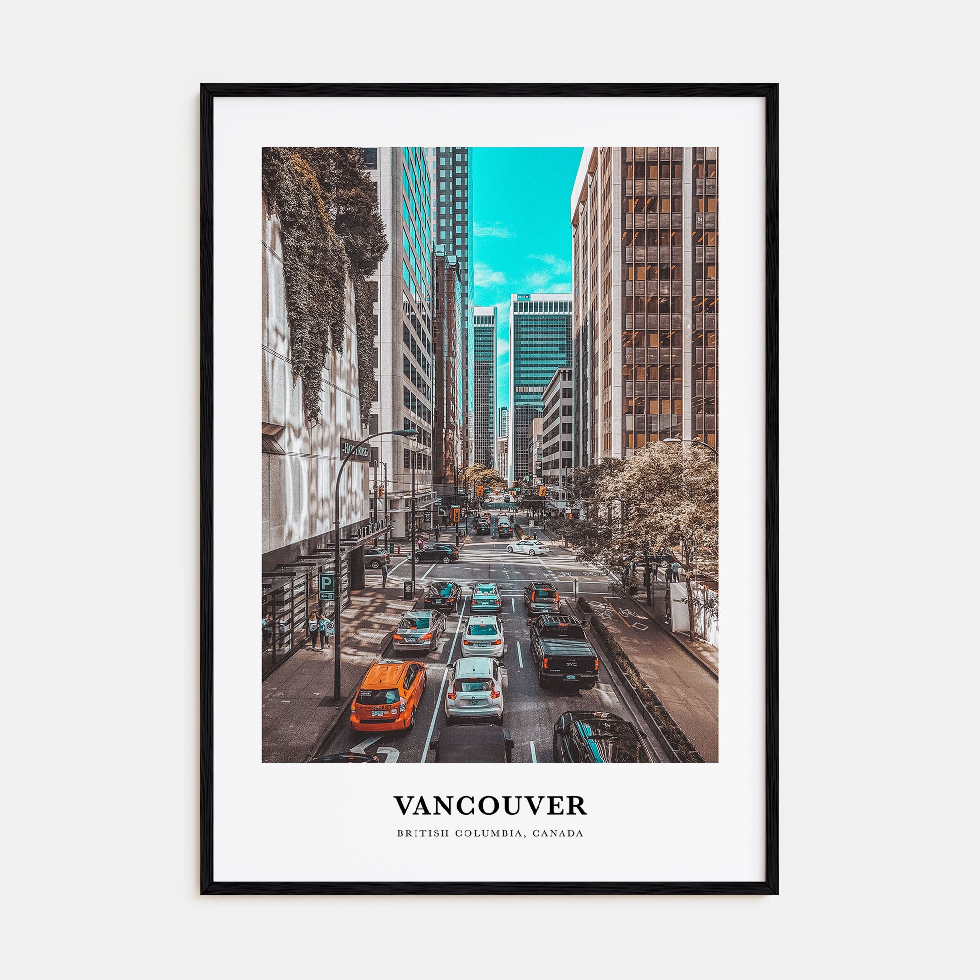 Vancouver, Canada Portrait Color No 2 Poster