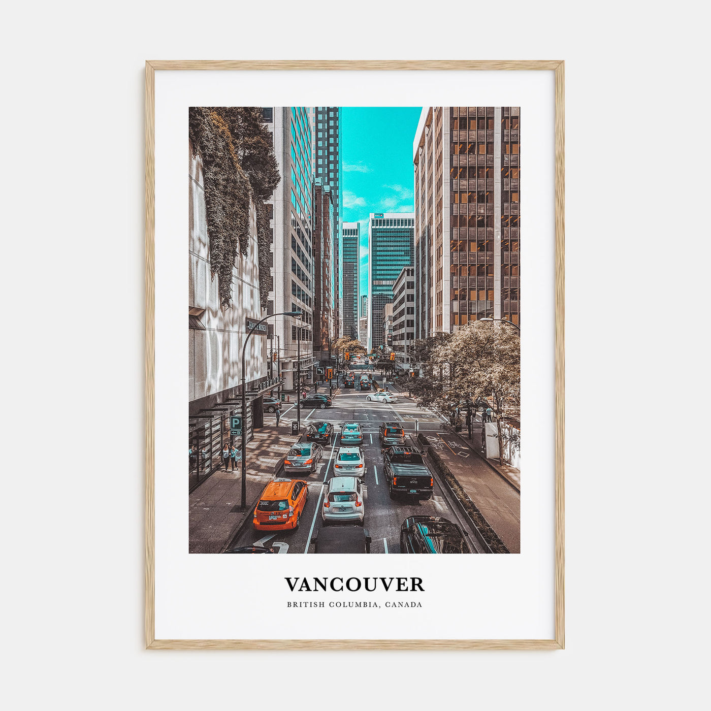 Vancouver, Canada Portrait Color No 2 Poster