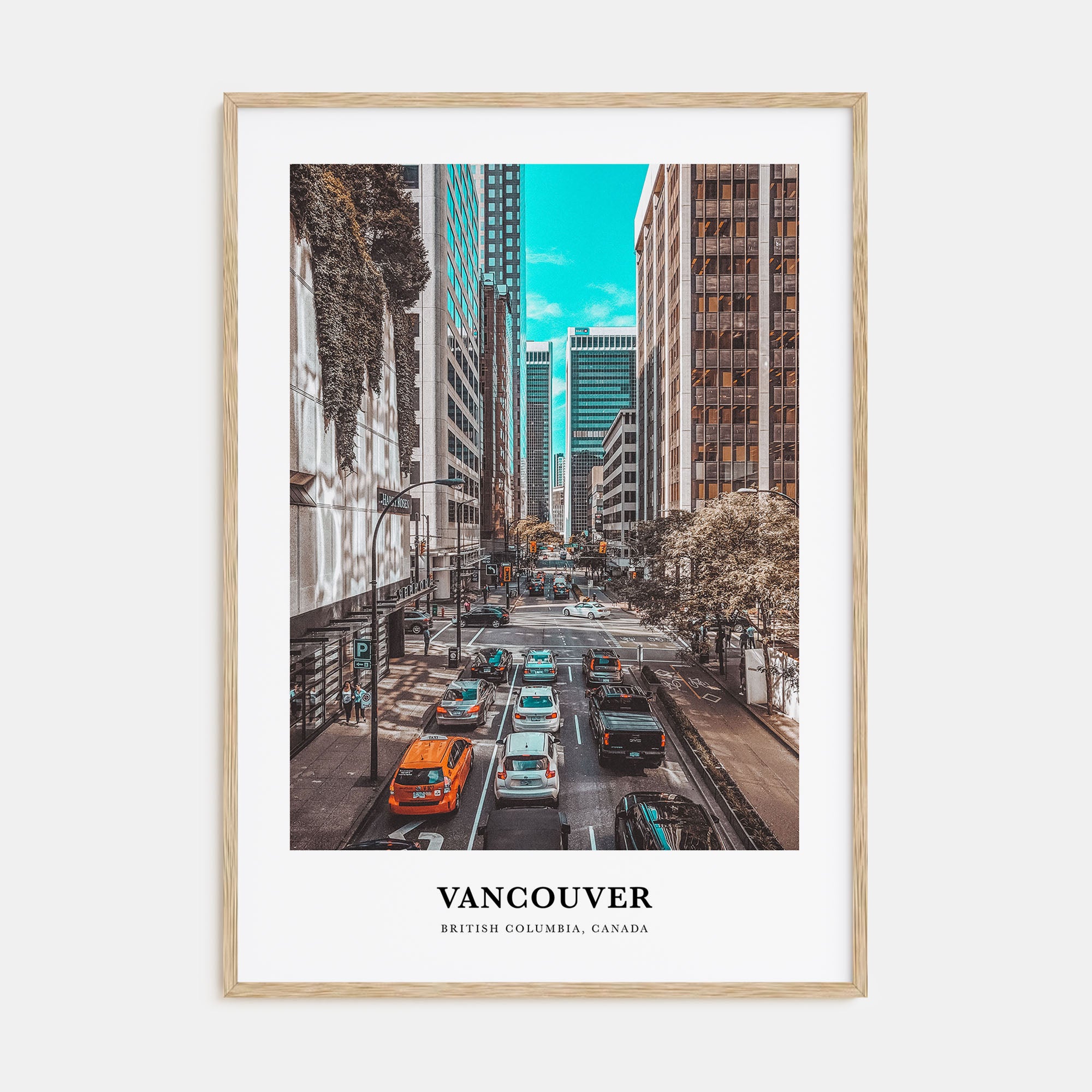 Vancouver, Canada Portrait Color No 2 Poster