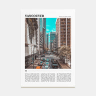 Vancouver, Canada Travel Color No 2 Poster