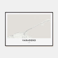 Varadero Map Landscape Poster