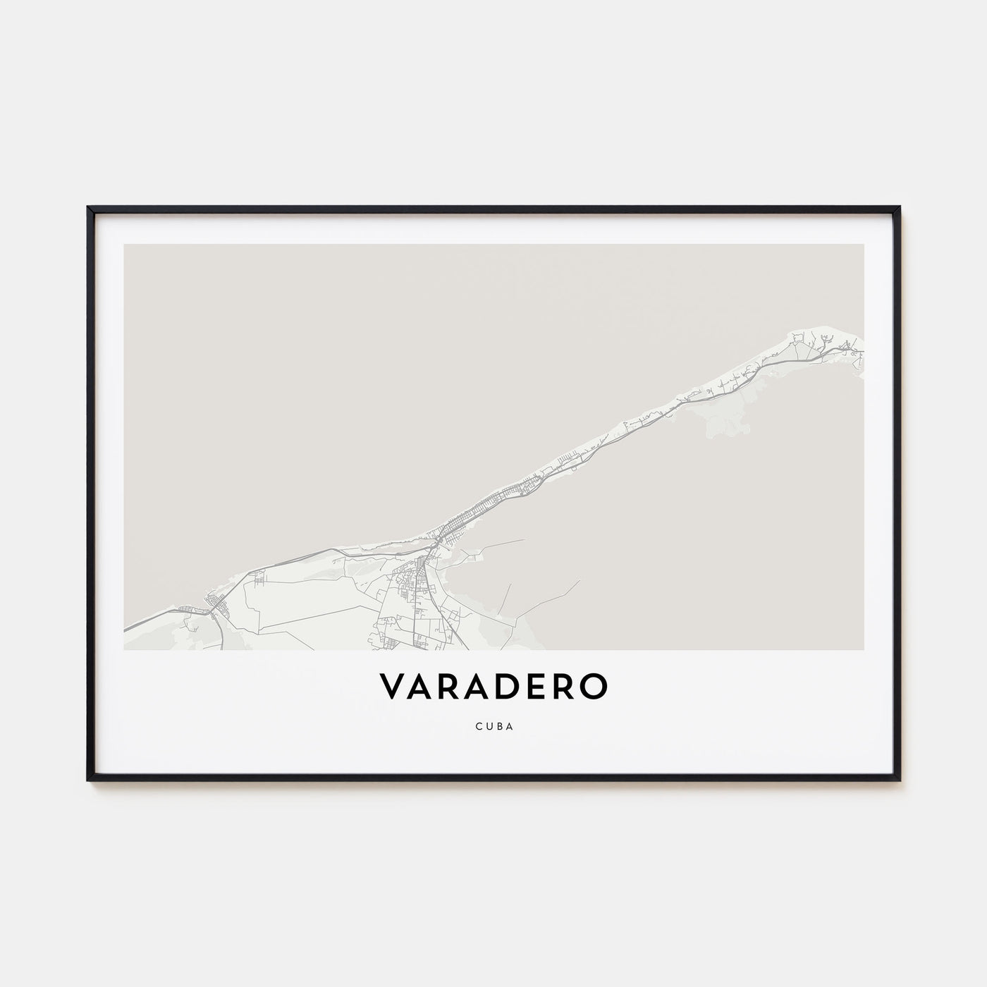 Varadero Map Landscape Poster