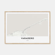 Varadero Map Landscape Poster