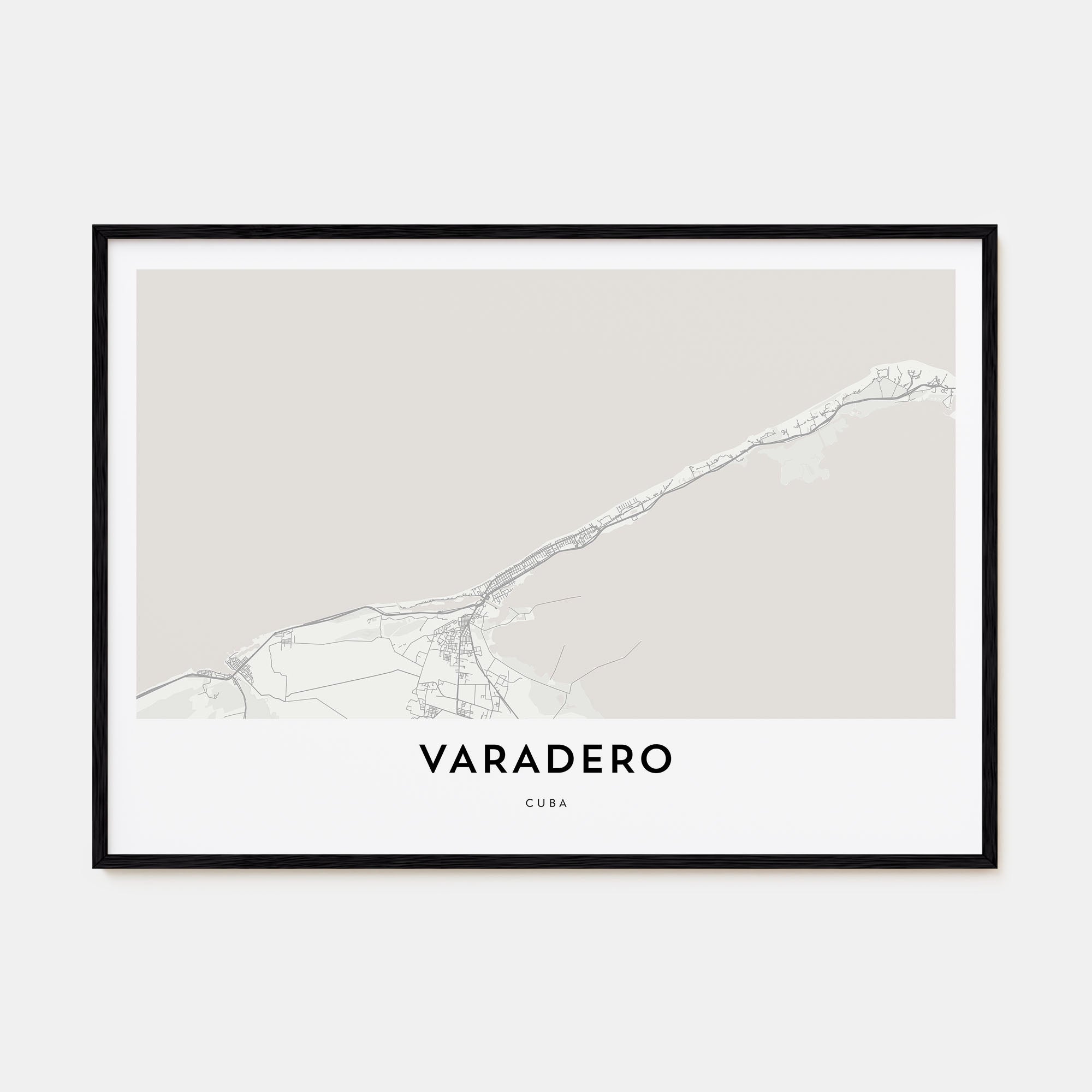 Varadero Map Landscape Poster